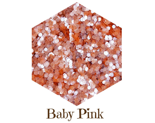 Glitter Biodegradable Baby Pink