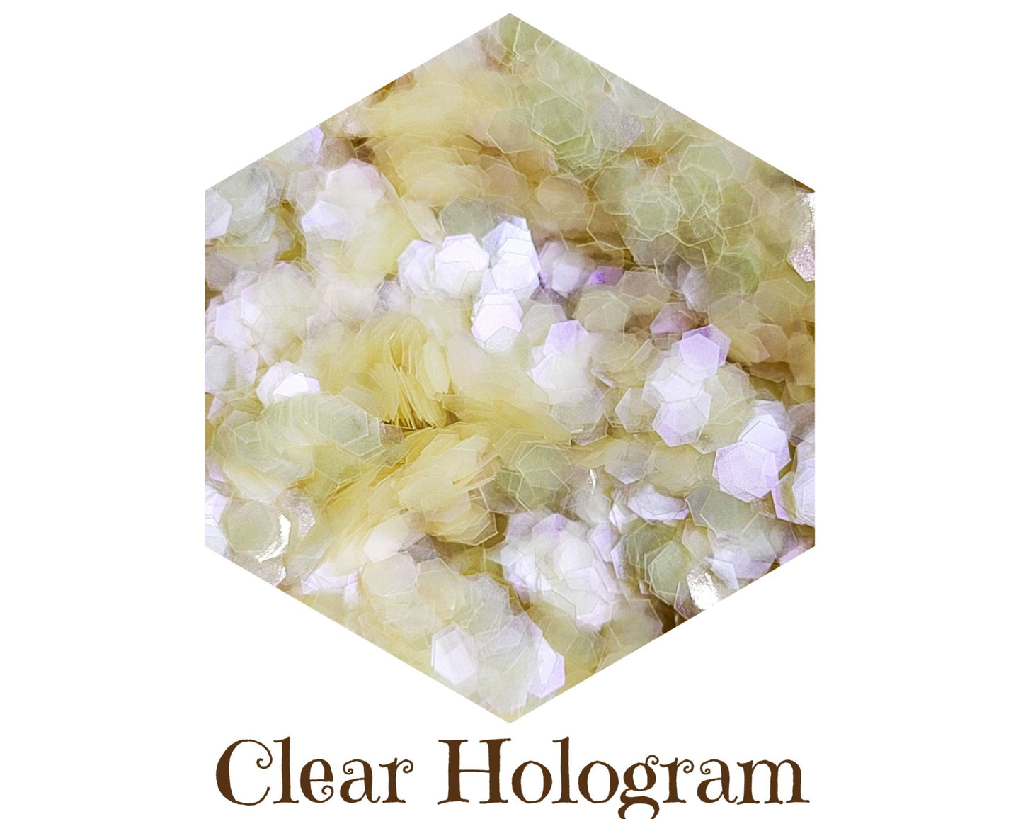 Glitter Biodegradable Clear Hologram 