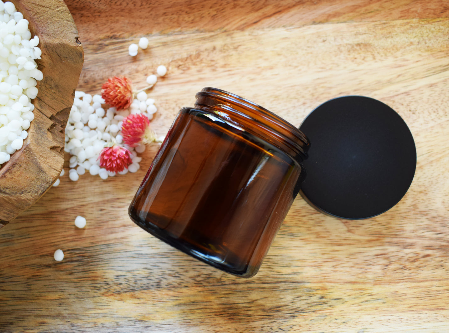 Amber jar with lid 100 ml