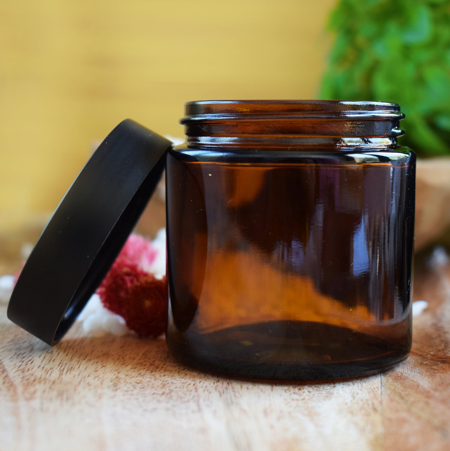 Amber jar with lid 100 ml