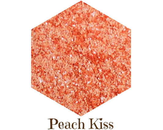 Glitter Biodegradable Peach Kiss