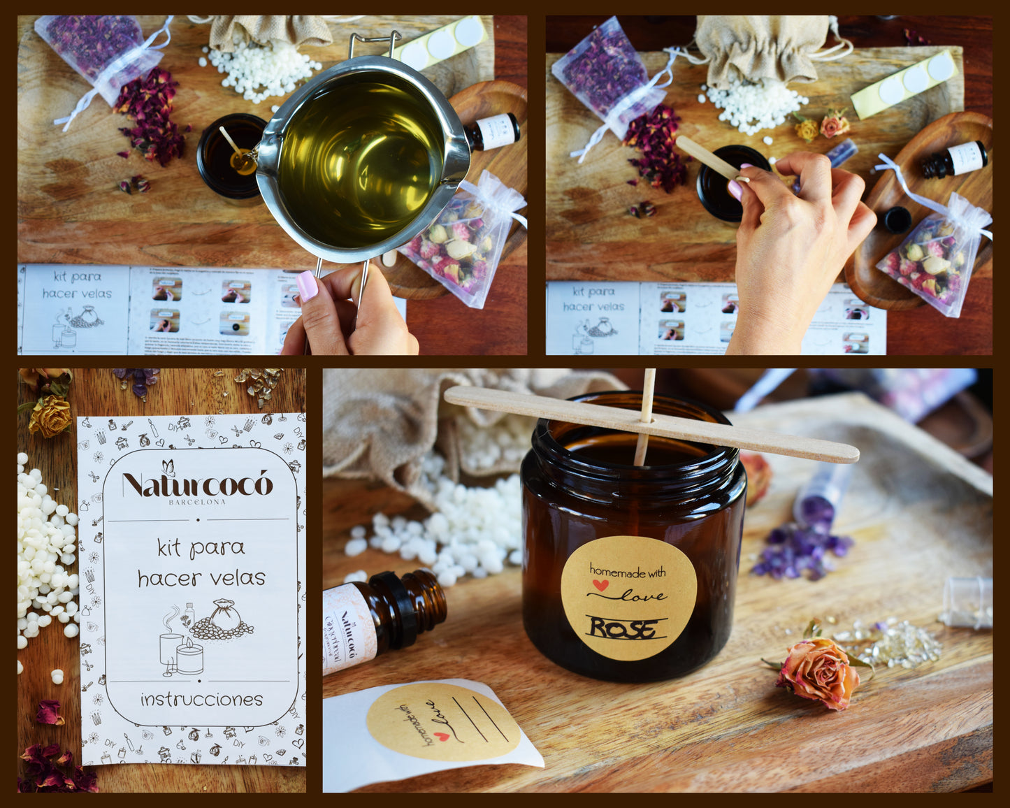 Kit para hacer velas DIY Gold